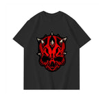 Maul Skull Men's Cotton Hip Hop Streetwear T-Shirt