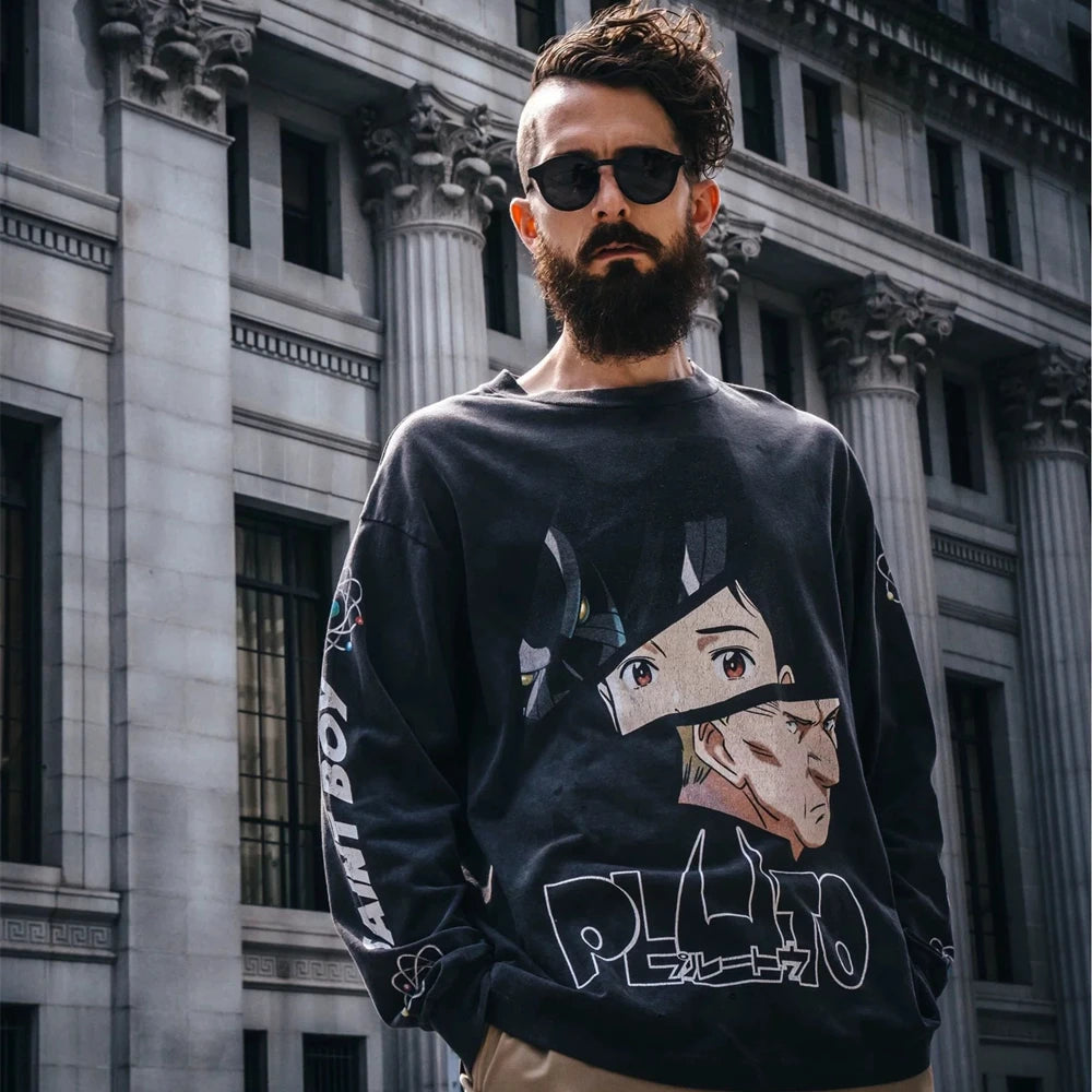 Yao Saint Michael Graphic Print Men’s Oversized Vintage T-Shirt