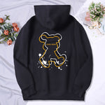 Explore Our Oversized Female Sweatshirt Hoodies Embrace Creativity with Charming Bear Outline Design