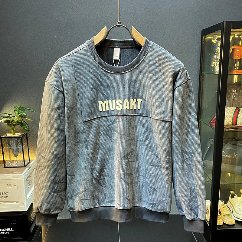 Fashion Men’s 2024 Fall Long Nightgown Casual Loose Fit Loungewear