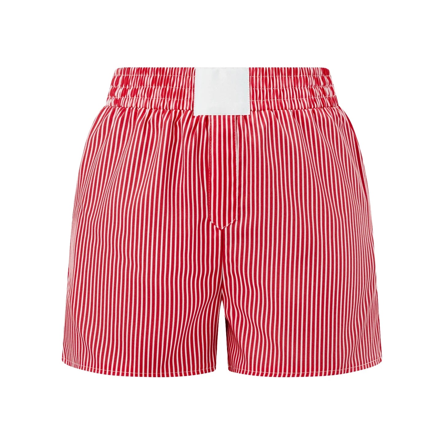 Women's Casual Shorts Stripe High Elastic Waist Loose Short Pants Summer