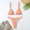 Double Shoulder Bikini Set High Waist Sexy Swimwear Women