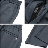 Stylish and Comfortable: Blue Men's Straight Stretch Pants for Business and Work