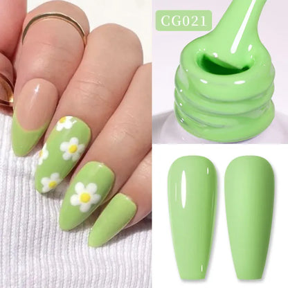 Jelly Nude Gel Nail Polish 10ml Light Pink Peach Translucent Color UV