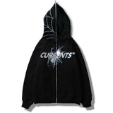 Y2K Fashion Hoodie Rhinestones and Letter Graphics for Stylish Men