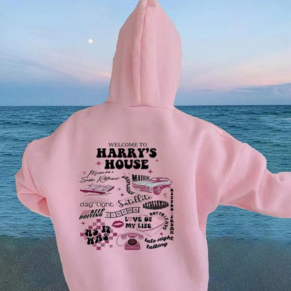 Harry House Hoodie Damen Y2K Ästhetischer Pullover