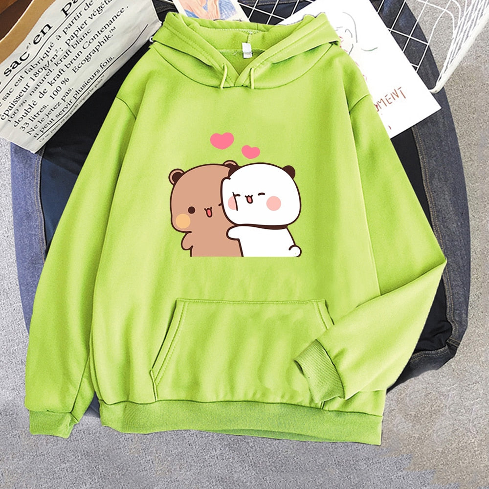 Hoodie Frauen gedruckt Cartoon Panda Bär Harajuku Unisex