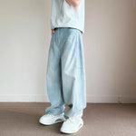 Baggy Jeans High Street Straight Wide Trousers Washed Y2k Pants Male