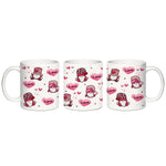 11oz Ceramic Coffee Mugs with Handle Valentine