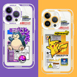 Anime Pokemon Weiche Silikonhülle für iPhone Hülle Transparent
