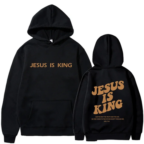 Jesus Is King Hoodie Women's Harajuku Streetwear