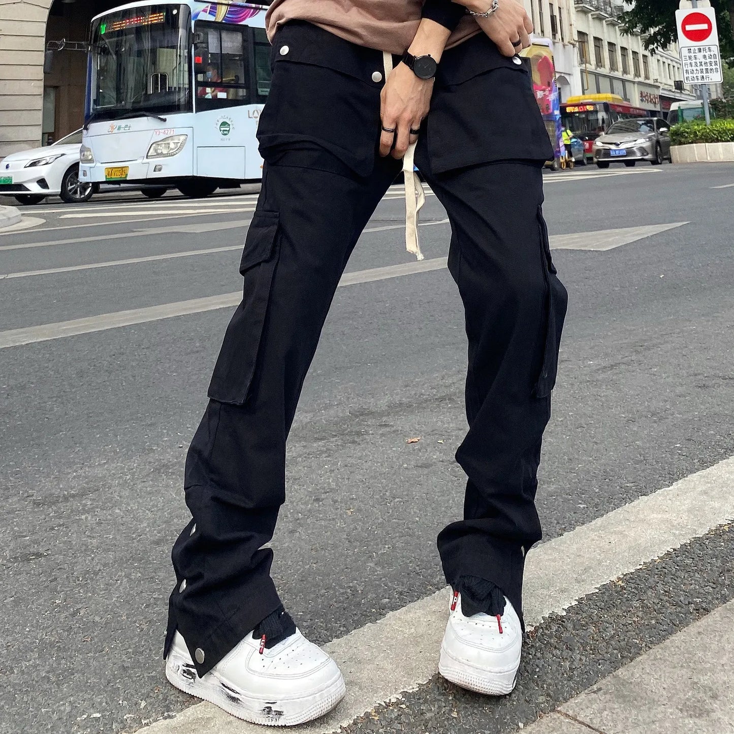 Oversize Cargo Y2K Sweatpants Casual Hip Hop Trend Men