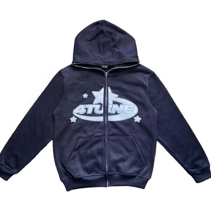 Y2K Retro Star Hoodie Embrace Nostalgic Style