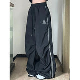 Übergroße Streetwear-Hip-Hop-Cargohose mit hoher Taille für Damen
