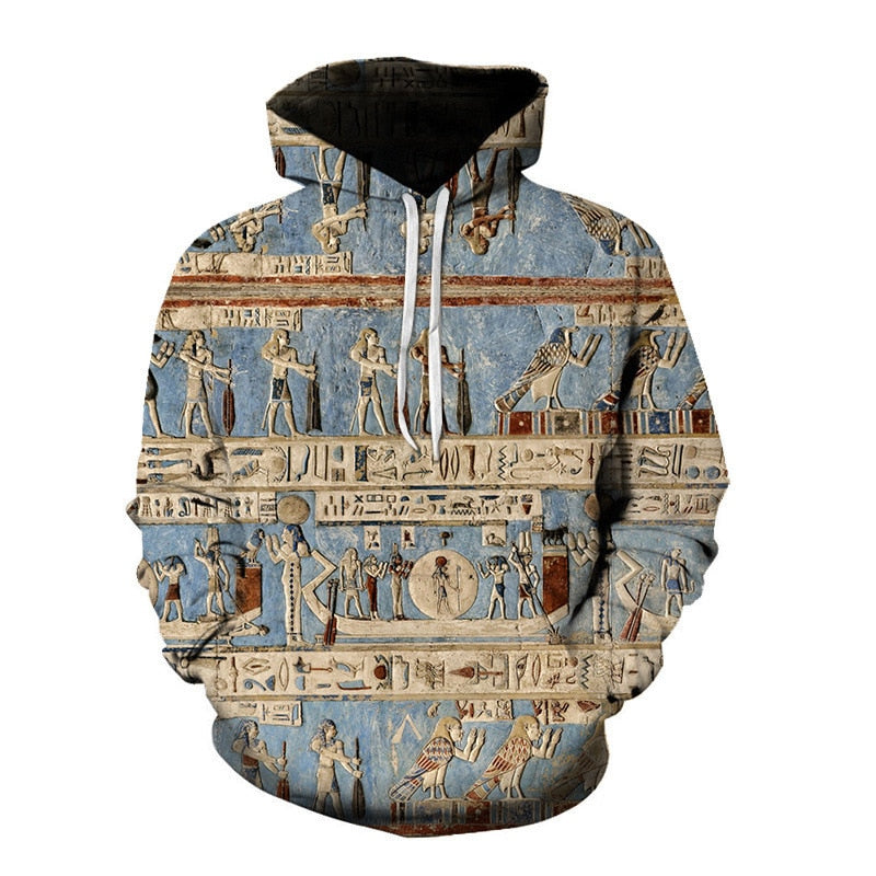 Streetwear Hoodies Männer Alter Horus Ägyptischer Gott Auge Ägyptens Pharao Anubis