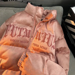 Y2K Fashion Retro Stitching Niche Design Thick Cotton Coat Winter