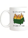 Dumpster Fire Racoon Mug Trash Animal Racoon Gifts