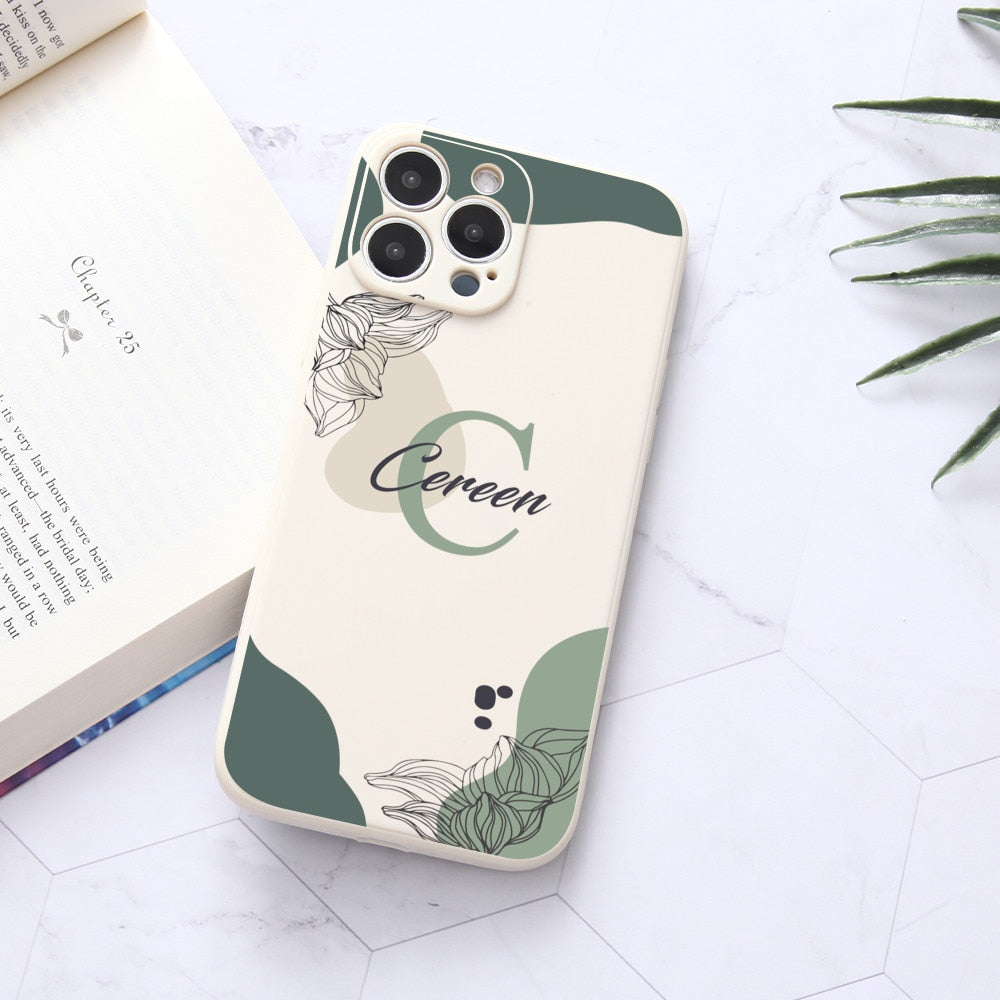 Blumen Handyhülle für iPhone personalisierte Softcover