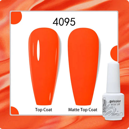 8ml Pure Color Gel Nail Polish Nail Art Manicure Semi Permanent