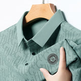 Cotton Badge Polo For Business Or Casual Wear Men