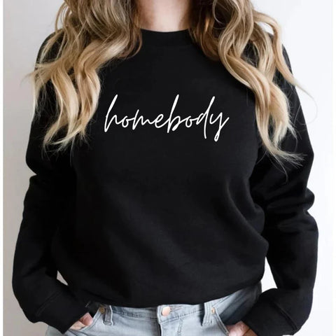 Homebody Sweatshirt Teenage Hoodies Cozy Sweatshirt