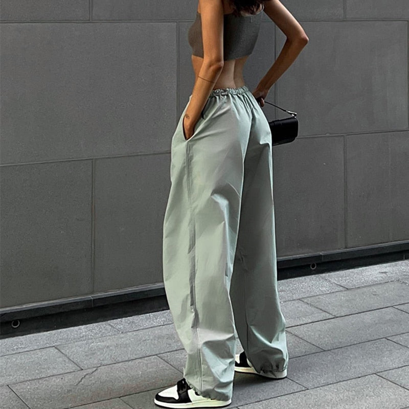 Trousers Women Casual Outfits Streetwear Baggy Wide Leg Sweatpants - xinnzy