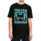 Pew Pew Madafakas T Shirt Cat T-Shirts Streetwear