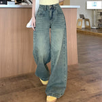 Streetwear Y2K Baggy Wide Leg Jeans 90S High Waist Straight Pants