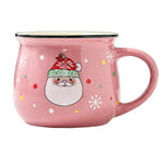 350ml Christmas Ceramic Mug Santa Elk Bear Penguin Pattern