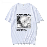 Radiohead T Shirt Rock Band Vintage Hip Hop