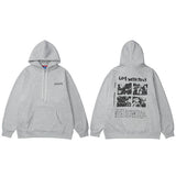 Männer Bär Brief Drucken Harajuku Hoodie Herbst Baumwolle Fleece Mit Kapuze Pullover Hip Hop