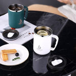 Kaffeetasse aus Edelstahl mit isoliertem Deckel