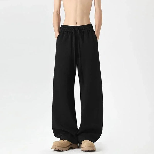 Mens Printed Fleece Pants Wide Leg Oversized Party Costume Joggers