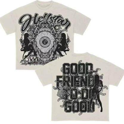 Gothic Eltern-Kind Tapout T-Shirt: Sommer Retro