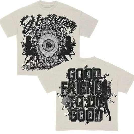 Gothic Parent-child Tapout T-shirt: Summer Retro