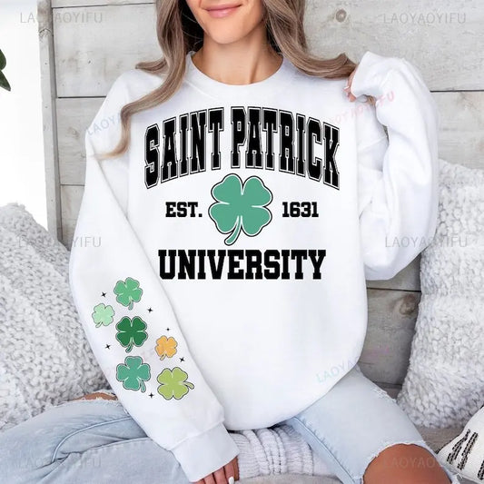 Irish Hearts St. Patrick's Day Hoodie Women