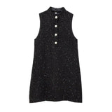 Autumn Winter New Sleeveless Mini Dress