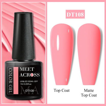 7ml Super Top Coat Gel Nail Base Gel Matte Top Coat Semi-Permanent