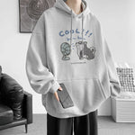 Print Hoodies für Männer Y2K Streetwear Kleidung Hip Hop Mode Mit Kapuze Sweatshirts