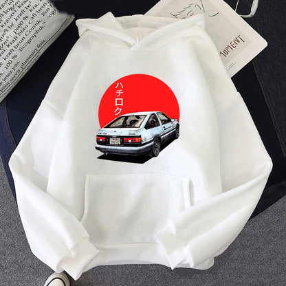 Männer Hoodie Harajuku Cartoon Auto Mode Pullover