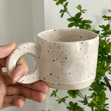 250ml Keramiktasse Ringgriff Kaffeemilch Moderner Druck Porzellantasse H