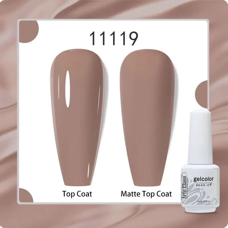 8ml Pure Color Gel Nail Polish Nail Art Manicure Semi Permanent