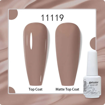 8ml Pure Color Gel Nail Polish Nail Art Manicure Semi Permanent