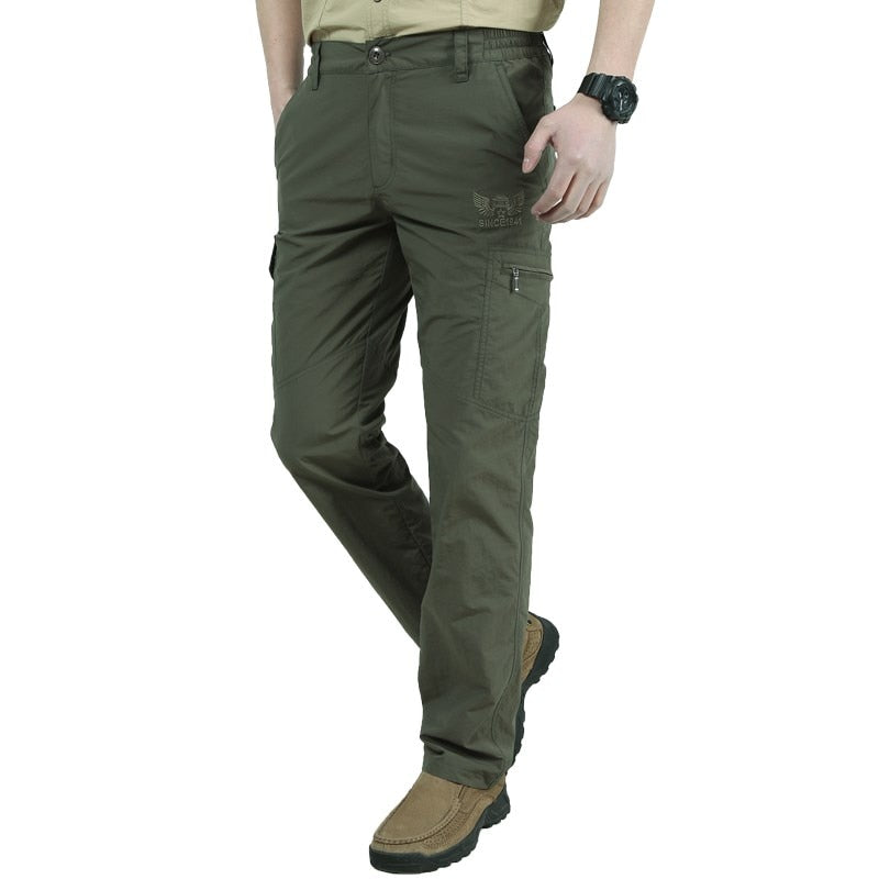 Military Pants Men Tactical Waterproof Thin Quick Dry Casual