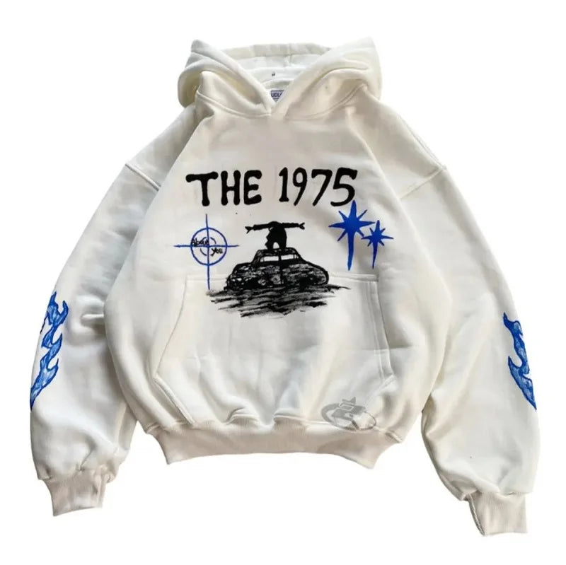 The 1975 Band Merch Graphic Men Hoodie Casual