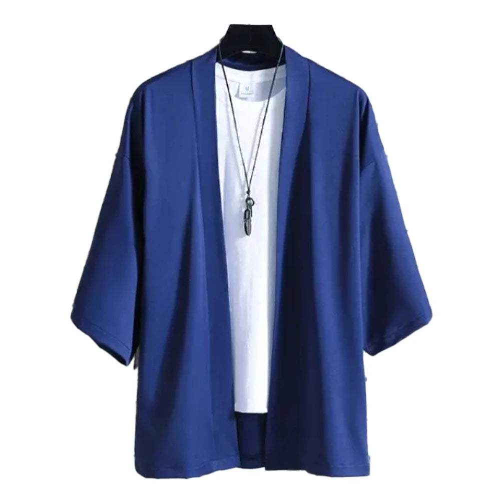 Men's Japanese Cardigan Sleeve Summer Outwear
