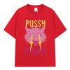 "Pussy Power" Funny Cat T-Shirt Women Vintage