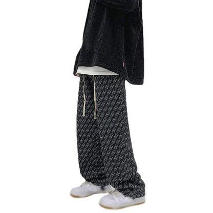 Men's Pants Plaid Scratch Jeans Streetwear