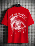 Discover T-Shirt Dream Maker Earth Print Streetwear Casual Comfort