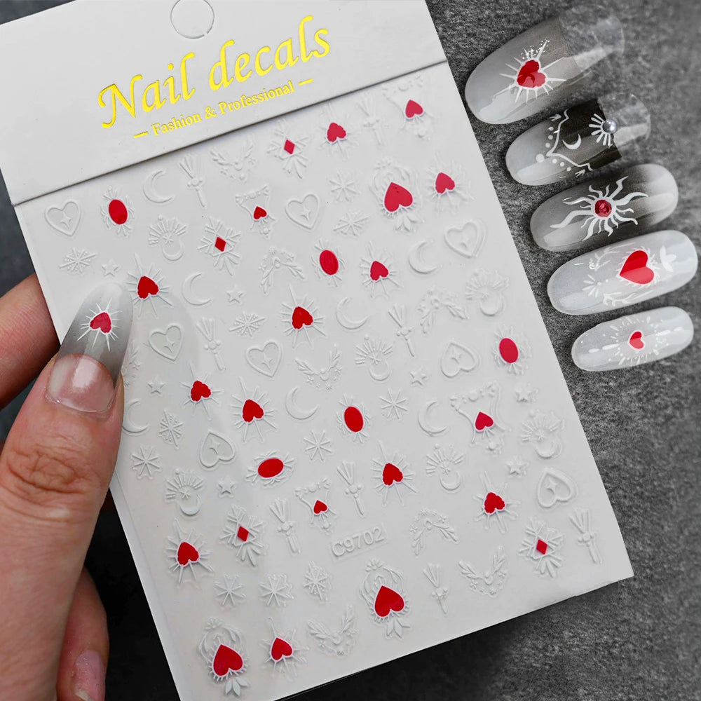 Glossy Y2K Star Nail Decals